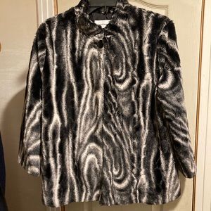 Faux fur jacket size 8